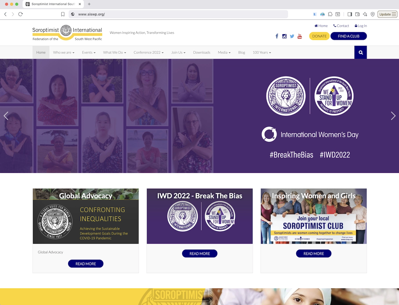 Soroptimist Website 2020